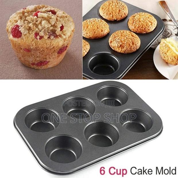 6holes Muffin Tray Baking Tin - main view
