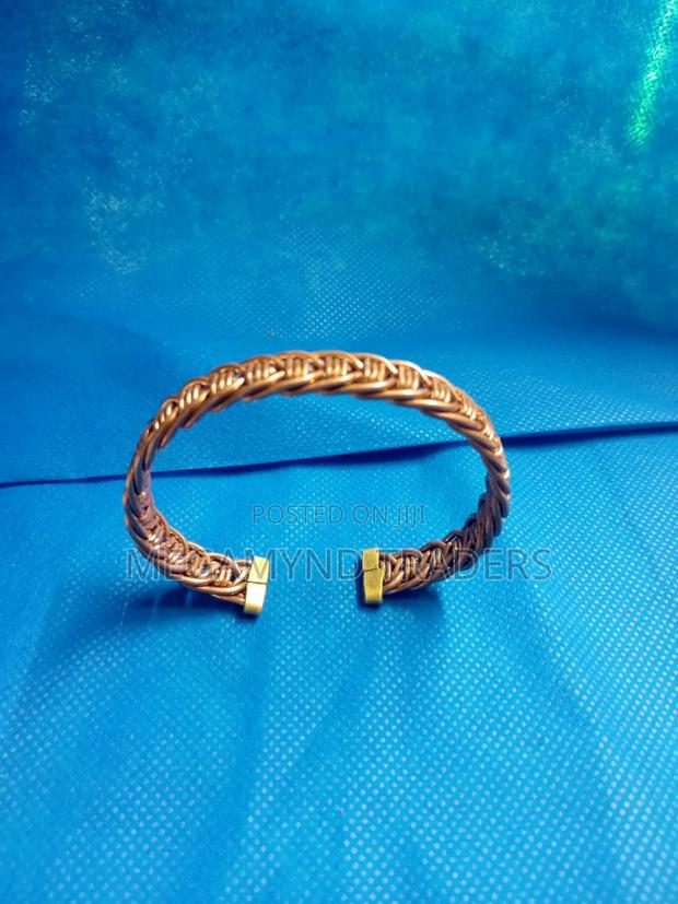 Pure Copper Bracelet/Adjustable Copper Bangle - thumbnail 2