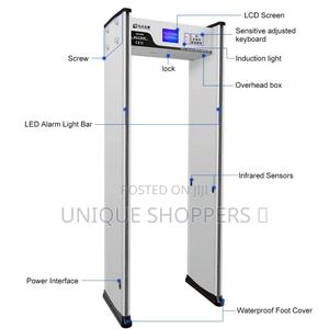 Smart Walk-through Metal Detector Gate With Lcd Count Display
