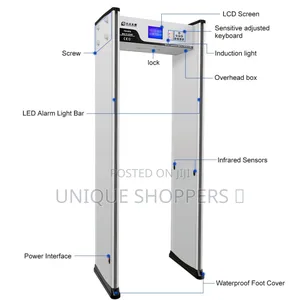 Smart Walk-through Metal Detector Gate With Lcd Count Display