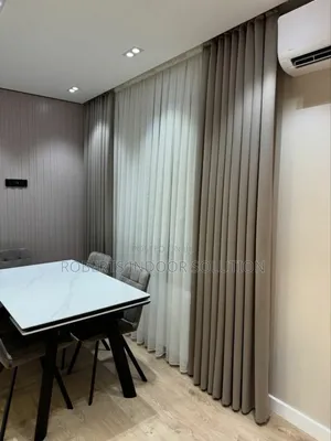 Beige Blackout Curtains Provide an Immersive Cinematic Experience
