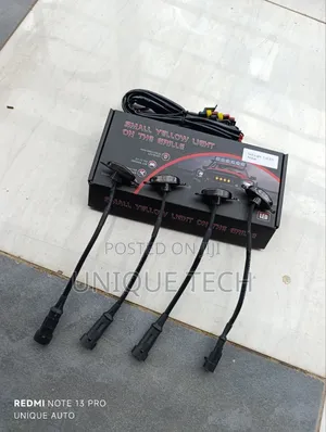 4 PCS Yellow Led Grill Light Kit Durable Universal Design