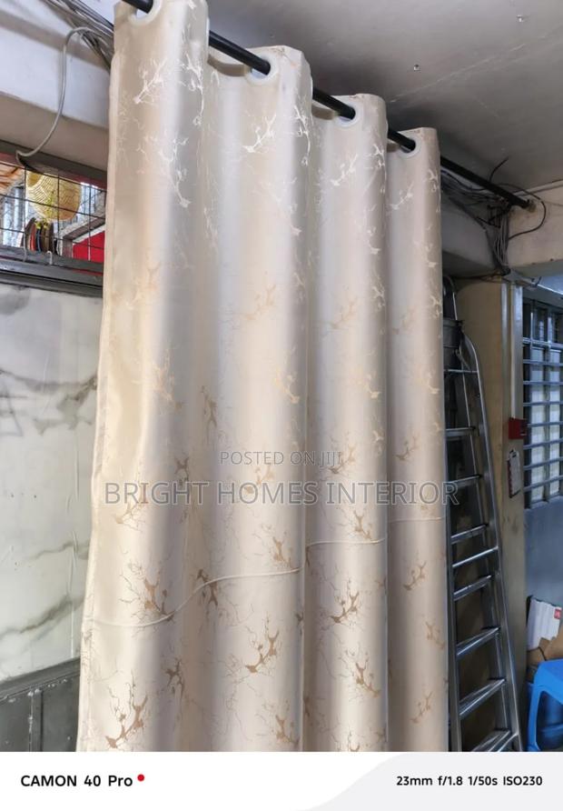 Beige Curtain Available With Beautiful Pattern