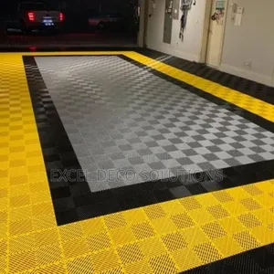 Garage Safety Flooring 40x40cm – Waterproof, Strong Easy Clean 