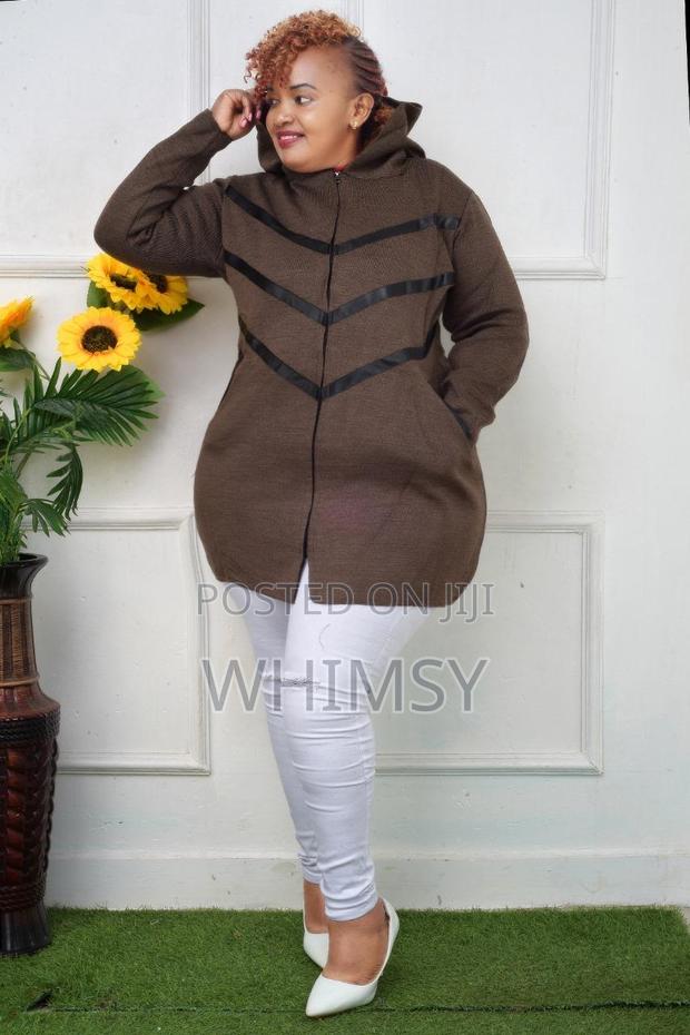 Mid-Length Hooded Warm Ladies Turkey  Sweaters - thumbnail 2
