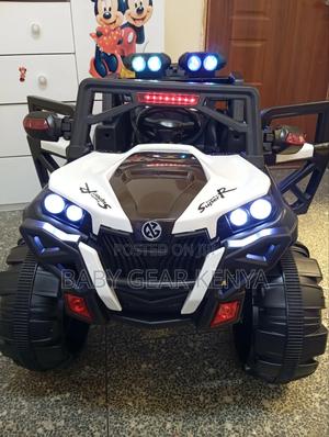 White Electric Toy Car - main view