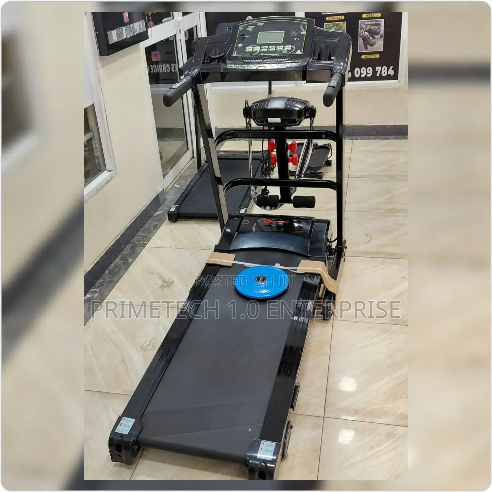 Treadmill With 2-1kg Neprone Dumbells