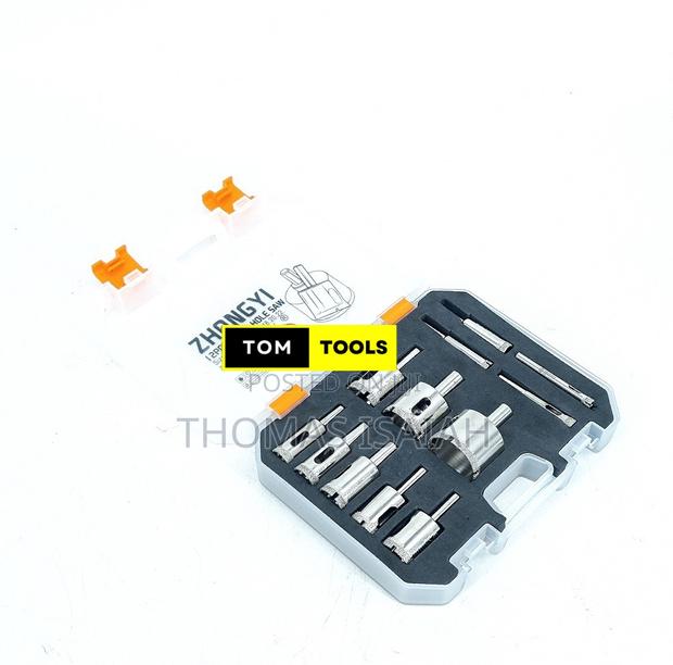 12pcs Diamond Hole Saw Set 6mm - 35mm for Glass, Marble, Ceramic, Tile - thumbnail 8