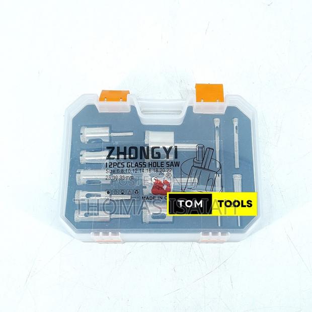 12pcs Diamond Hole Saw Set 6mm - 35mm for Glass, Marble, Ceramic, Tile - thumbnail 10