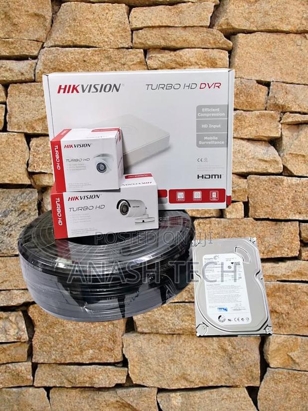 Hikvision Four 4 2mp Ip Network CCTV Cameras Complete System