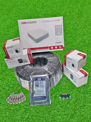 Hikvision 4 Set Hd CCTV Cameras Complete System Kit Pack 2mp