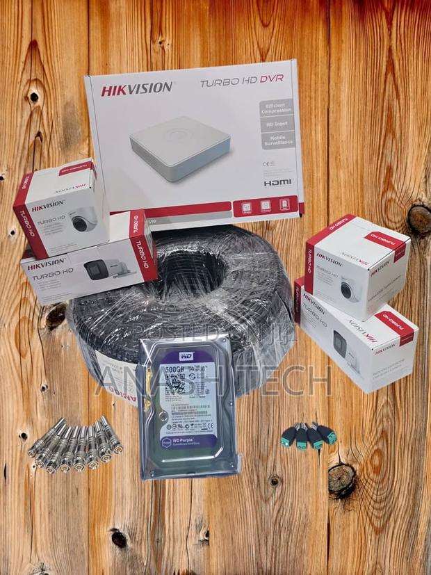 Cheap Hikvision 4 CCTV Cameras Complete 1080p 2mp 500gb;Hdd