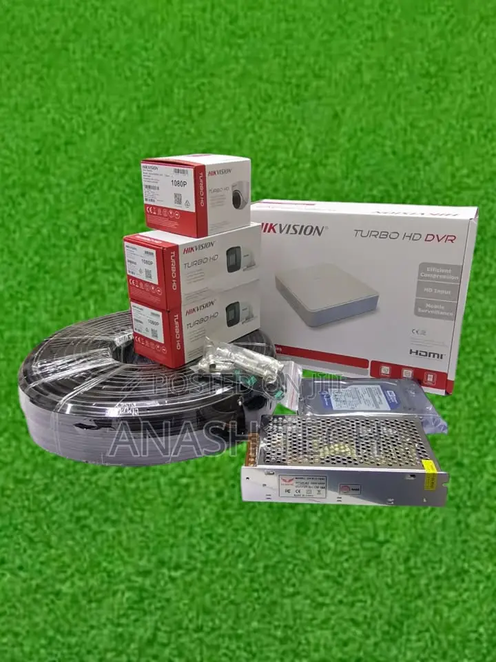 3 CCTV Hikvision CCTV Security Cameras Complete Set