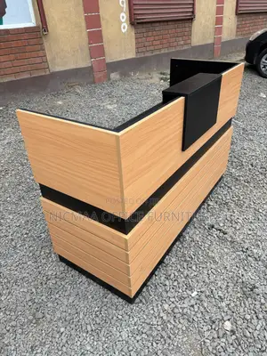Office Desk: Modern Machine Finish Reception Desk