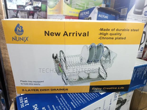 Stable Nunix 2 Tier Kitchen Stainless Utensils Storage/Dish Rack 