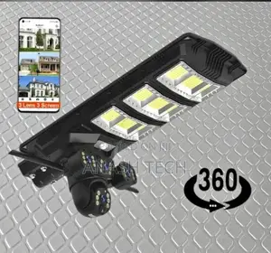 V380 Pro Tripple Lens + Lighting 2 in 1 4g 2 in 1 CCTV Security Solar