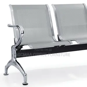Office Seat: 2-Link Non-Padded Normal Gauge Waiting Bench