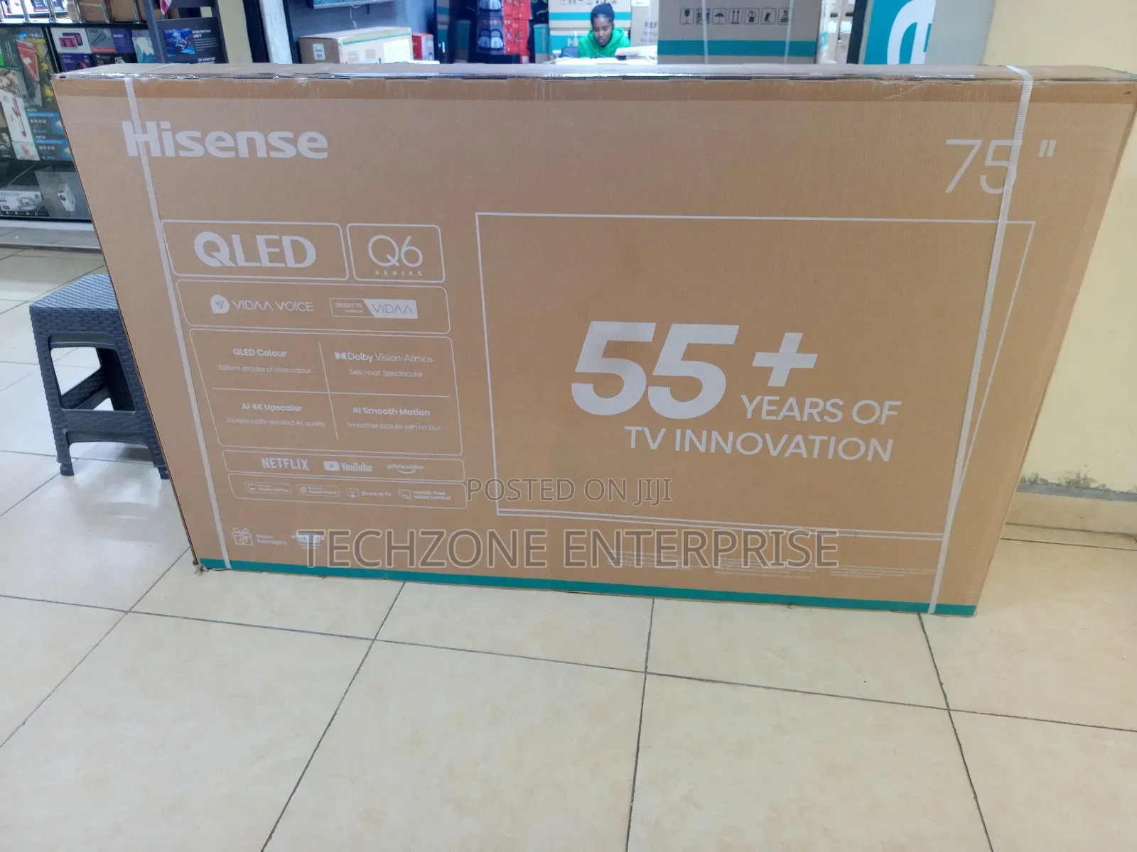 Hisense 75 Inch Series Qled Tv 75u7n With Voice Remote 