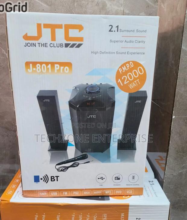 JTC Mtungi 2.1ch Hometheatre-Bt/Fm/Usb-12,000w Speaker System 