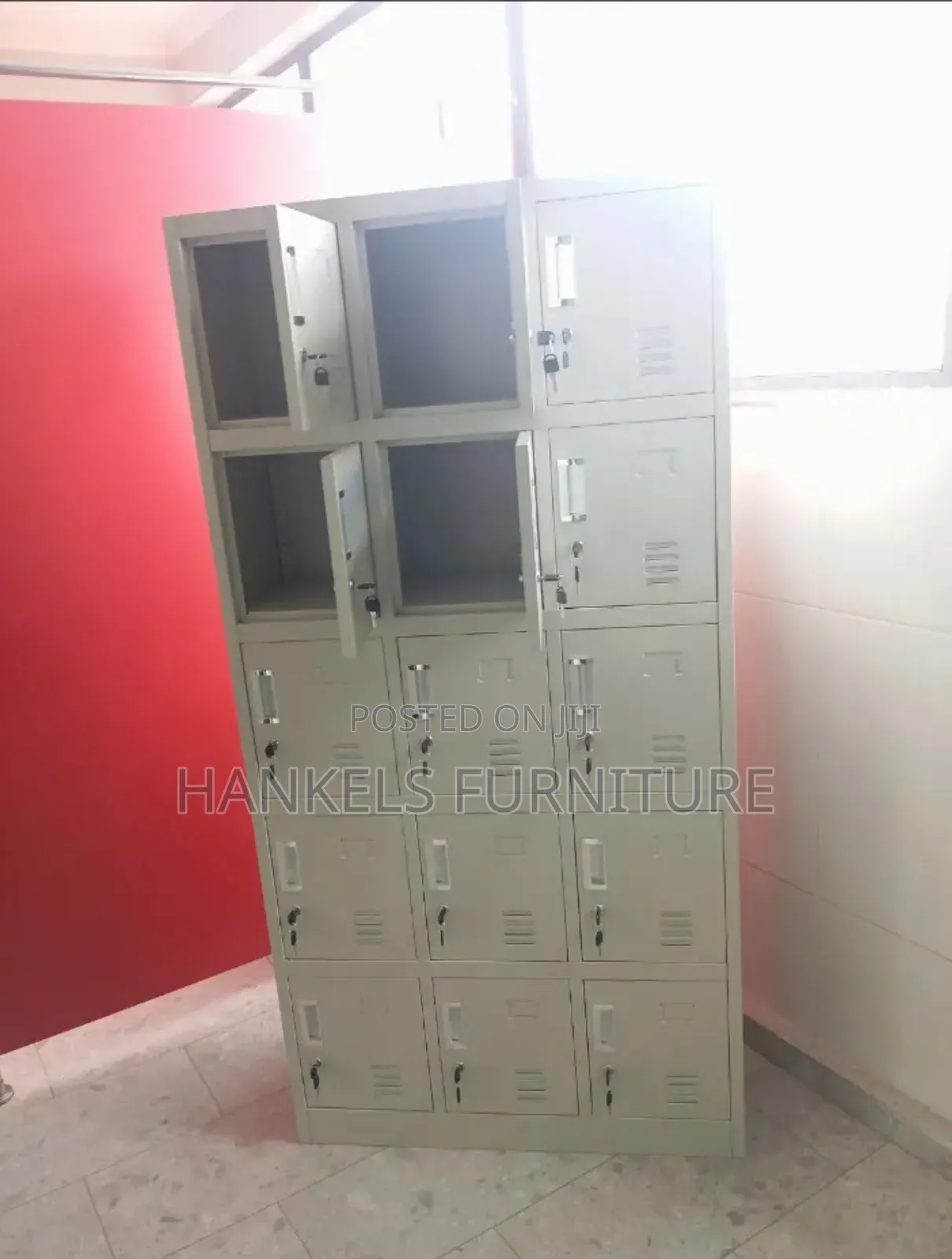 15 Compartment Locker Cabinet