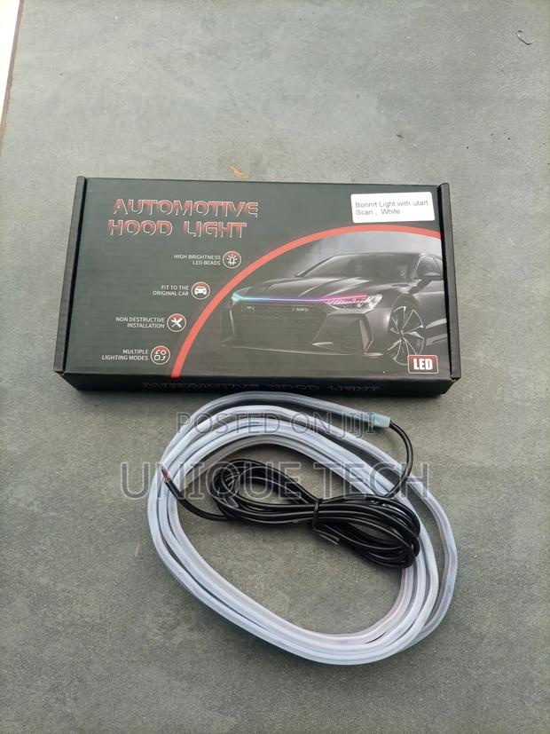 1.8m White Bonnet Light With Start Scan Sleek Led Design
