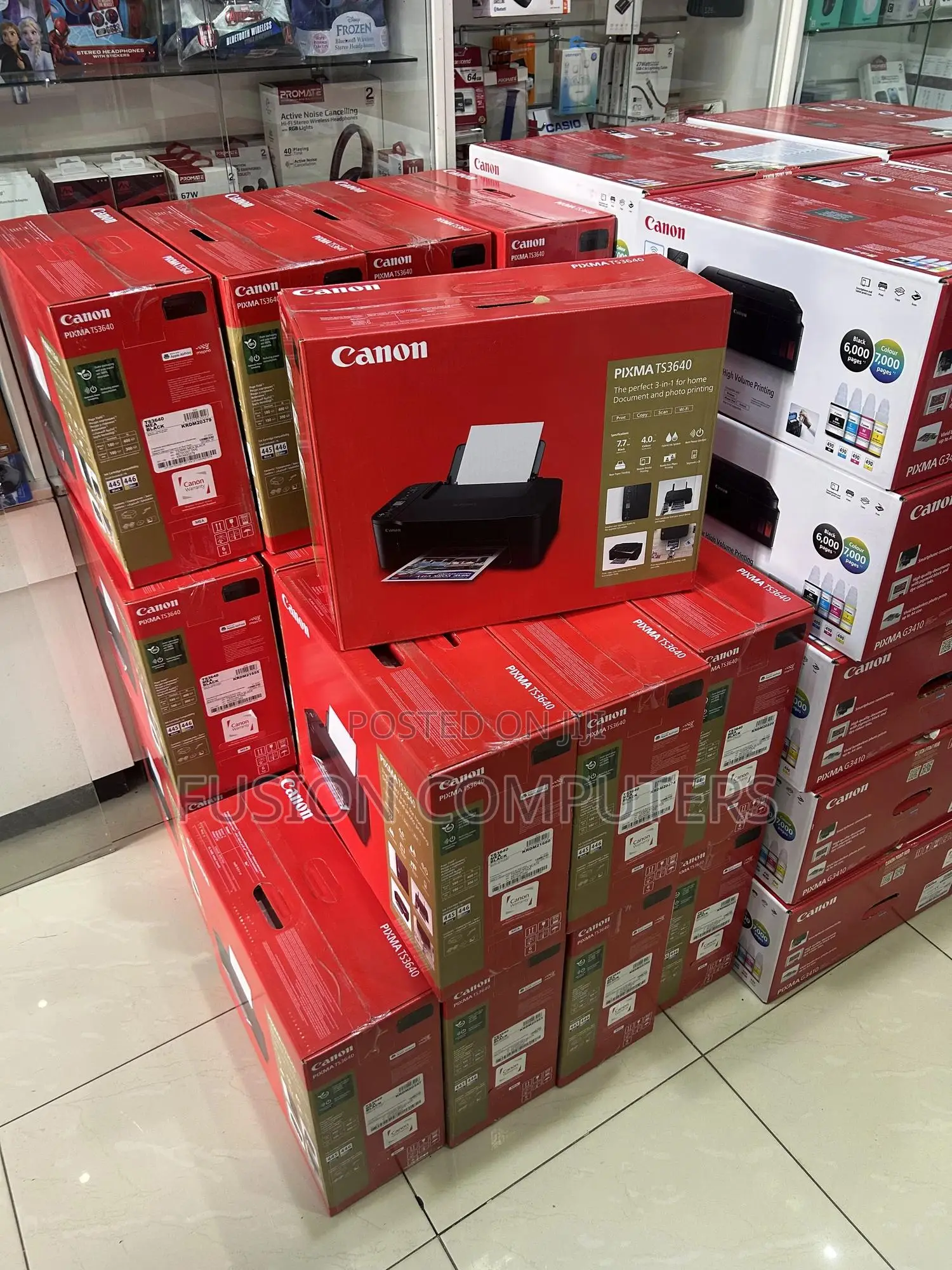 Canon Pixma Ts3640 Wireless Colour 3in1 Inkjet Photo Printer