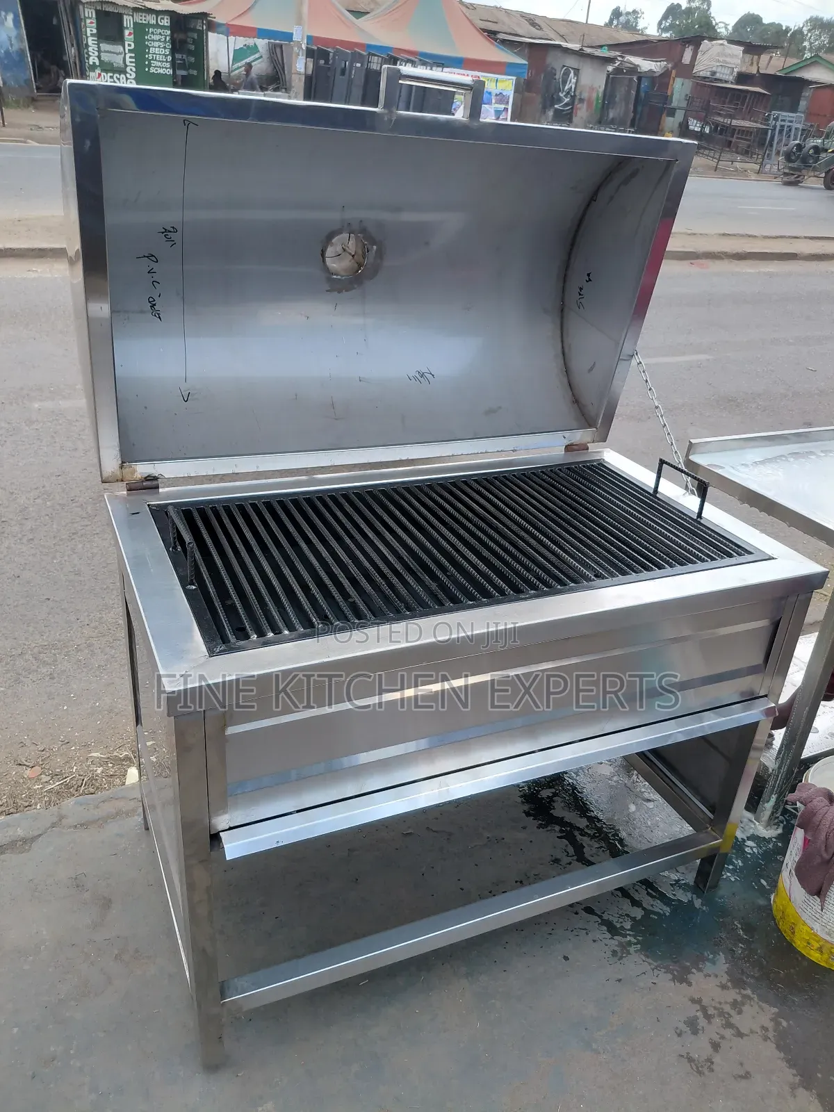 Large Stainless Steel Barbecue