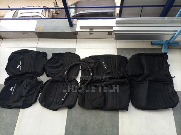 Sporty 5 Seater Seat Covers Fabric Polyester Cotton Universal