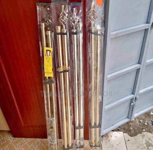 Classic Gold Curtain Rods for 2 Meters