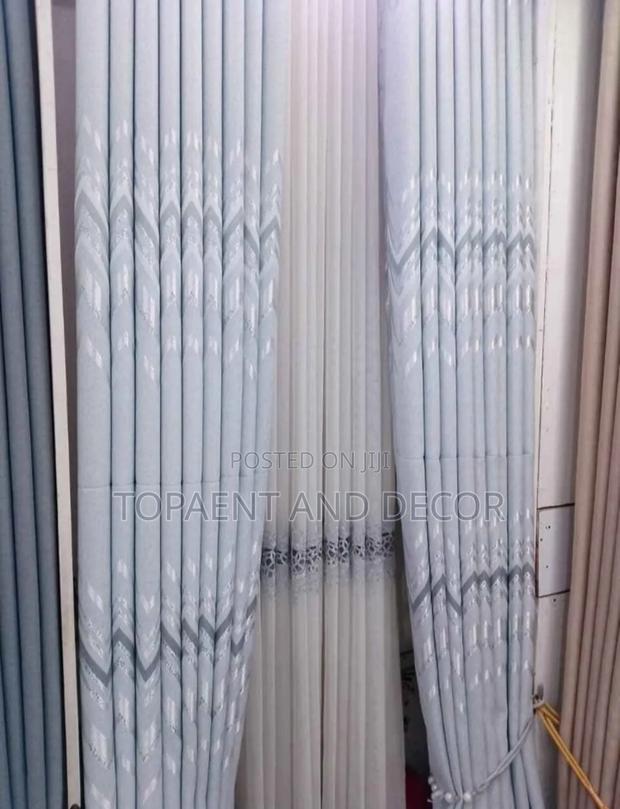 Heavy Duty Grey Designed Home Curtains