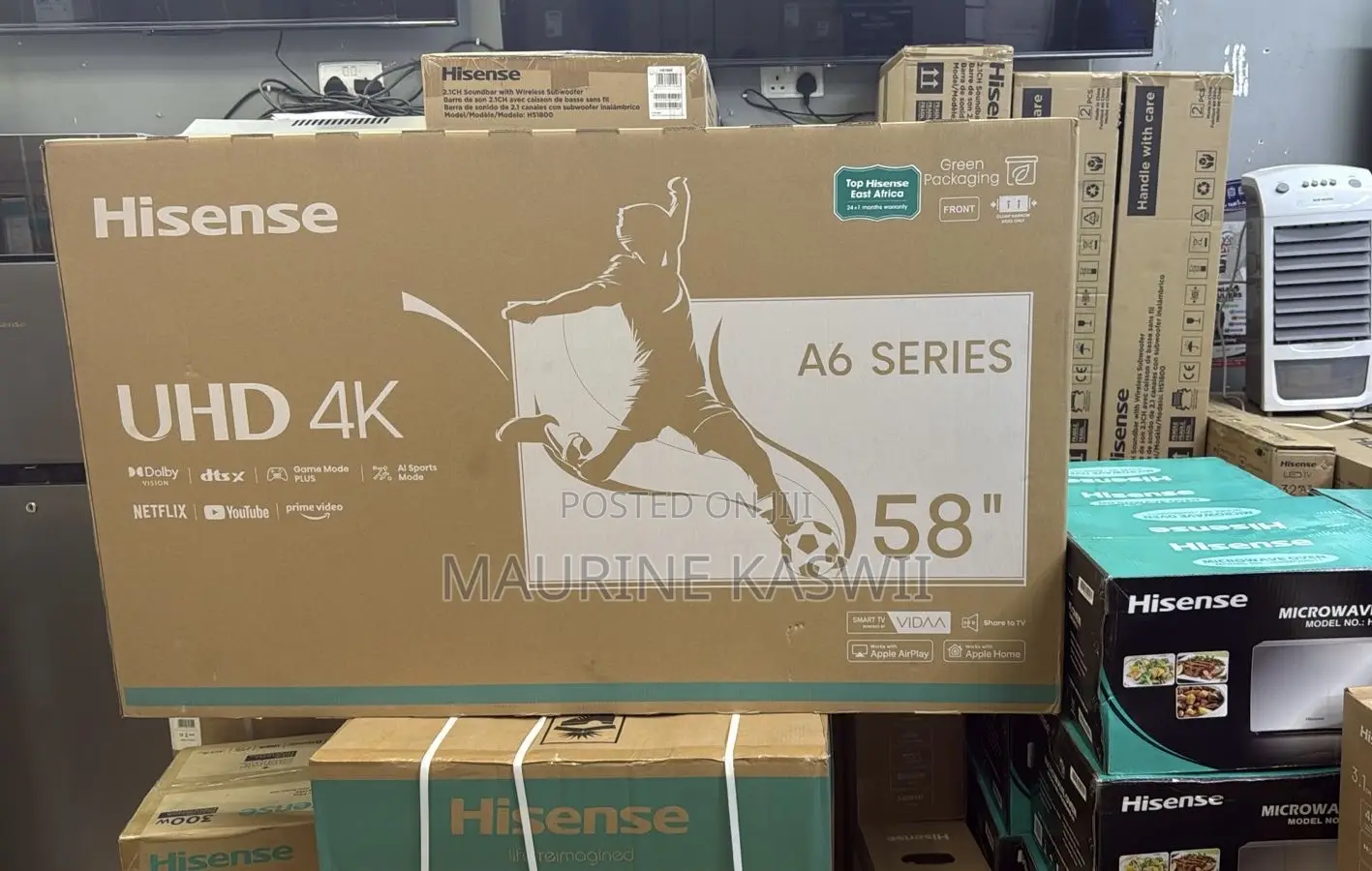 Hisense 58” Inch Vida Uhd (58a6