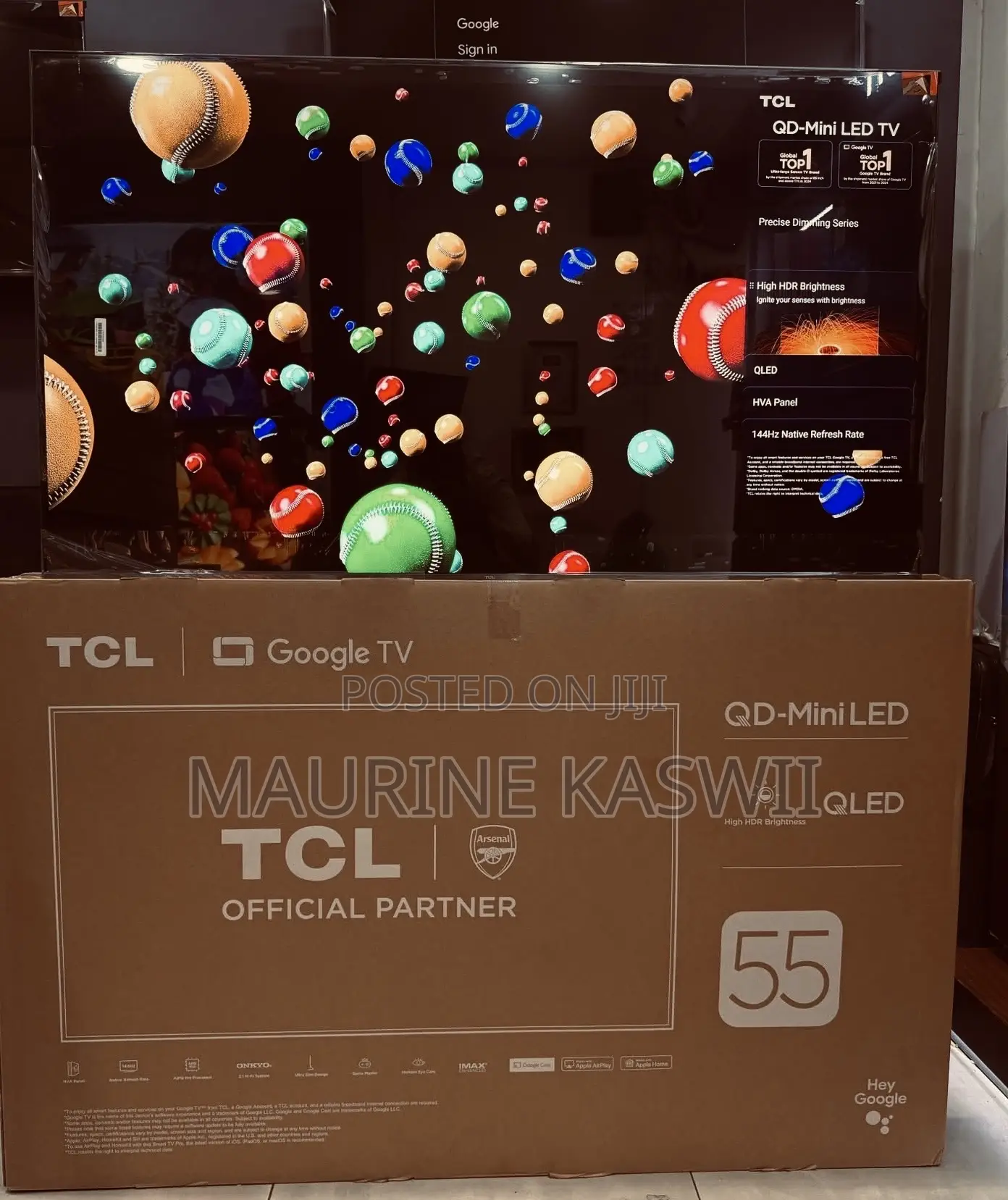 TCL 55” C6k Google Qd-Miniled (2025)TV