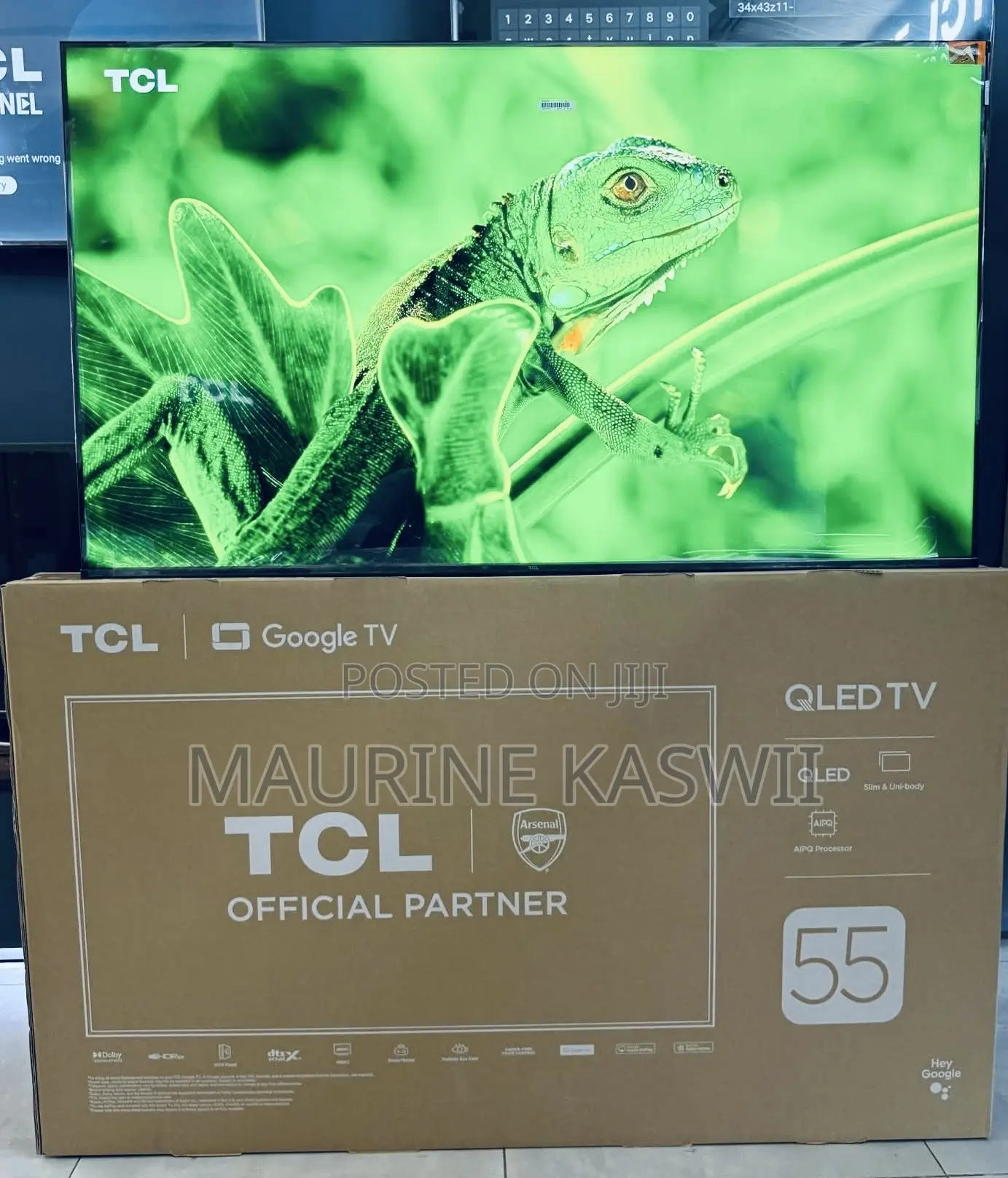 TCL 55” Qled Google 55t6c