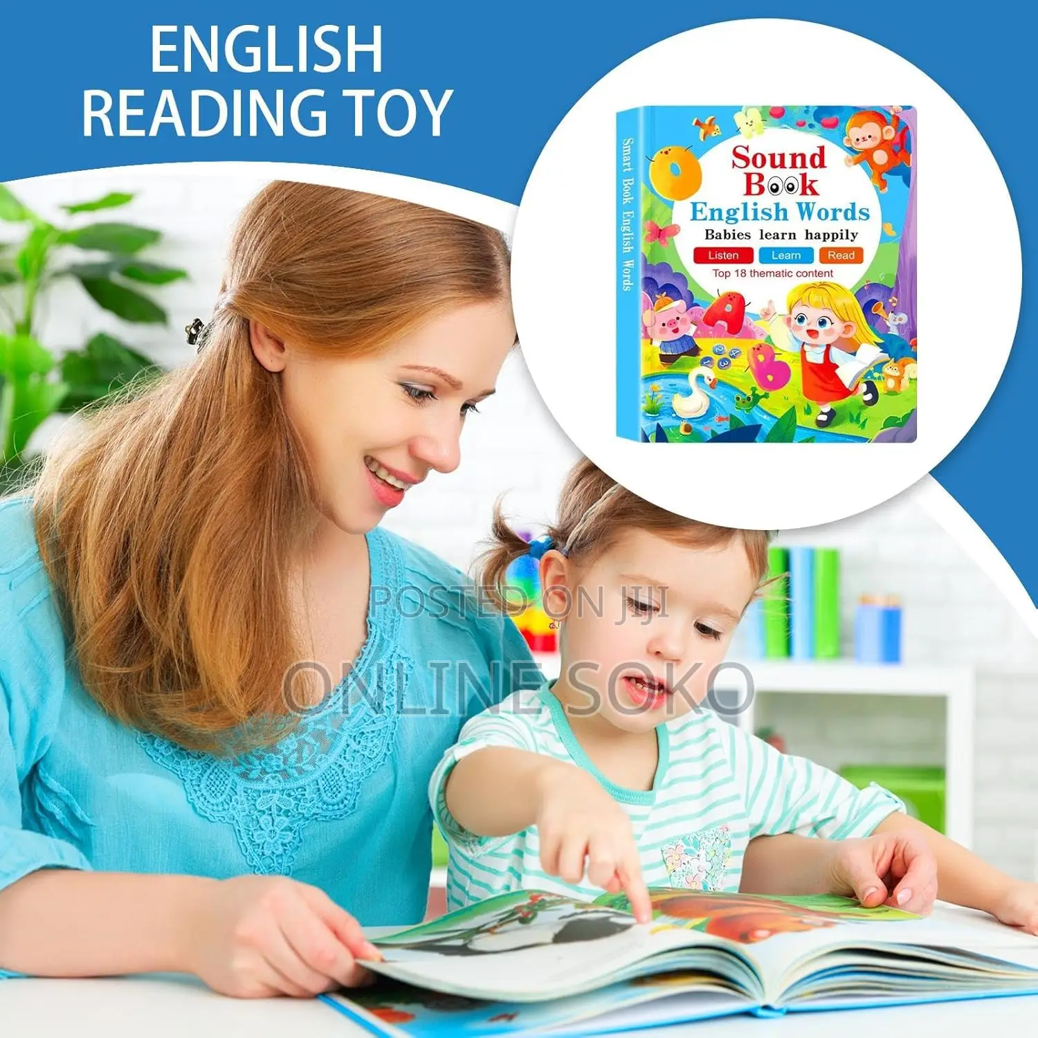 Toddler Interactive Sound Book – Educational Learning Toy for Kids