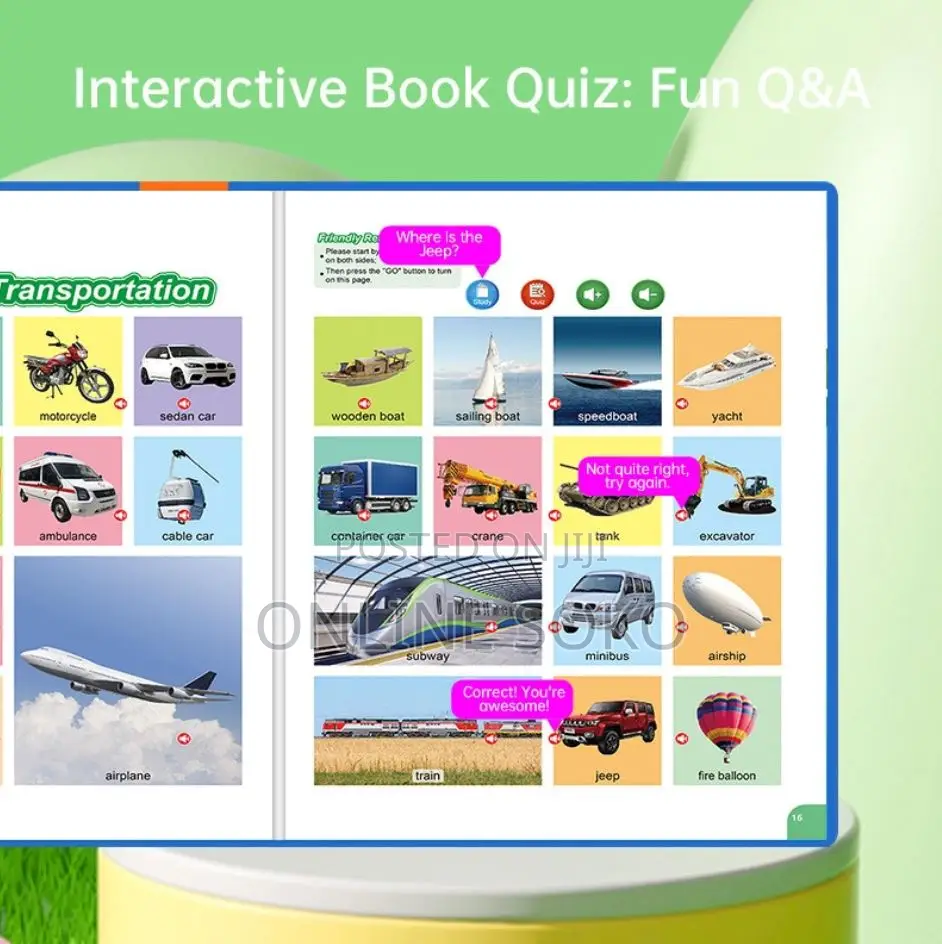 Toddler Interactive Sound Book – Educational Learning Toy for Kids