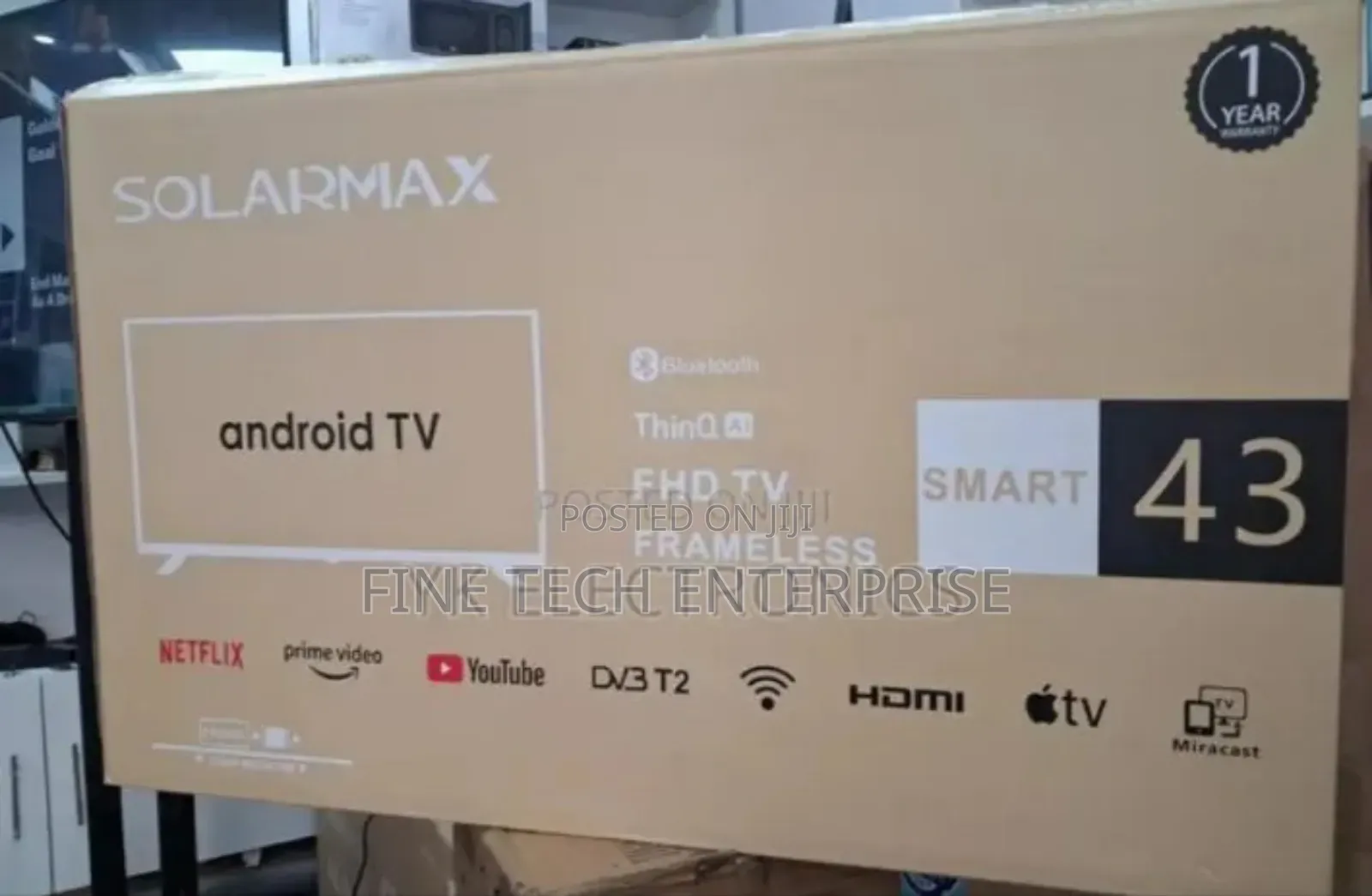 Solarmax 43 Smart Tv Android Frameless With Bt