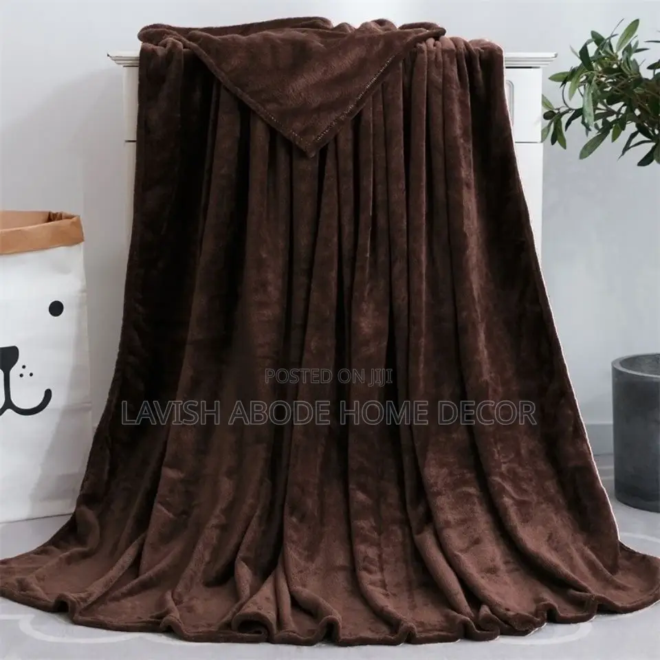 Luxury Soft Brown Chocolate Throw Blanket for Sofa, Bed , Office, Car,