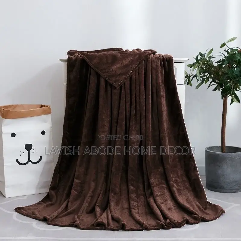 Luxury Soft Brown Chocolate Throw Blanket for Sofa, Bed , Office, Car,