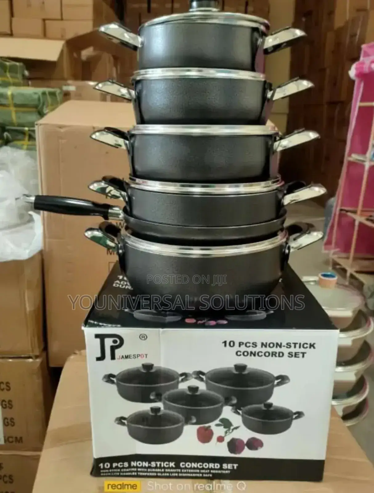 New Model 10 Pieces Jp Non Stick Cookware Set