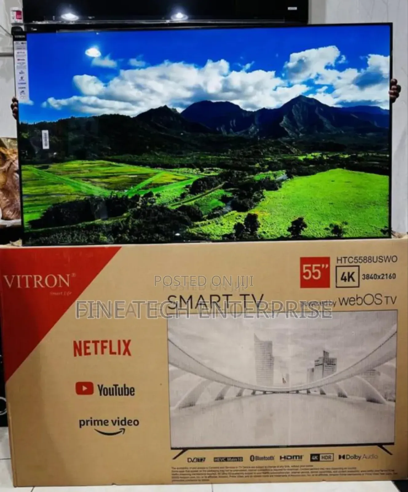 Vitron  55 Inches 4k Webos Frameless Smart Android Tv