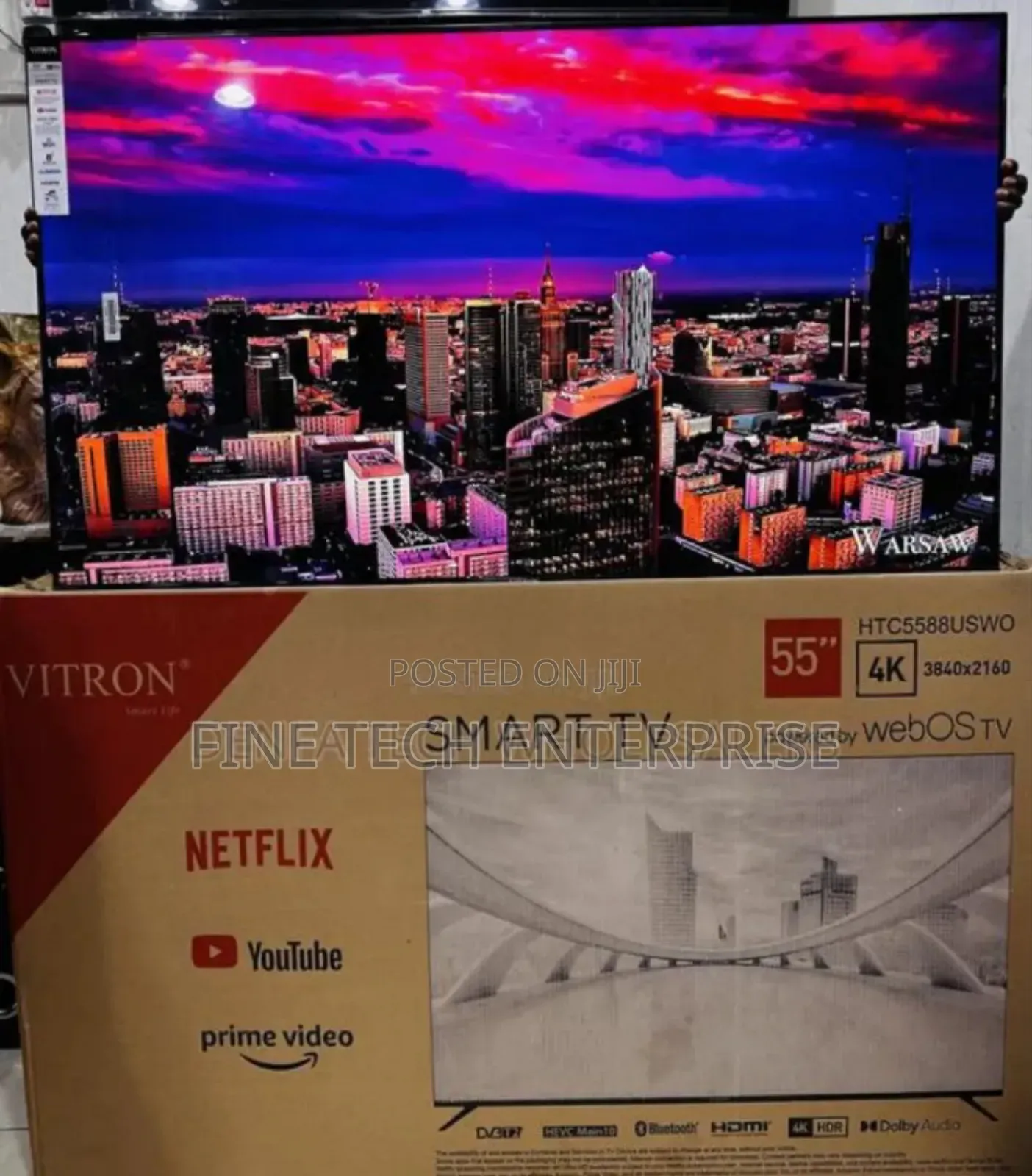 Vitron  55 Inches 4k Webos Frameless Smart Android Tv
