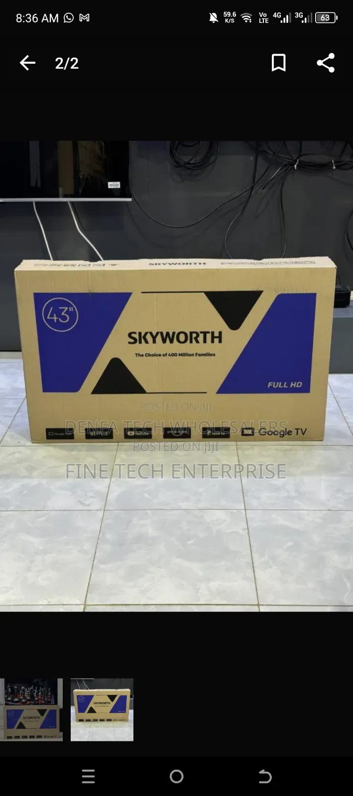 Skyworth 43 Smart Google Tv Full Hd