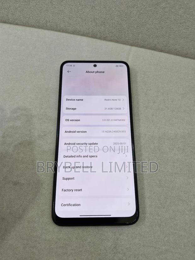 Xiaomi Redmi Note 12 4G 128 GB Blue - thumbnail 3