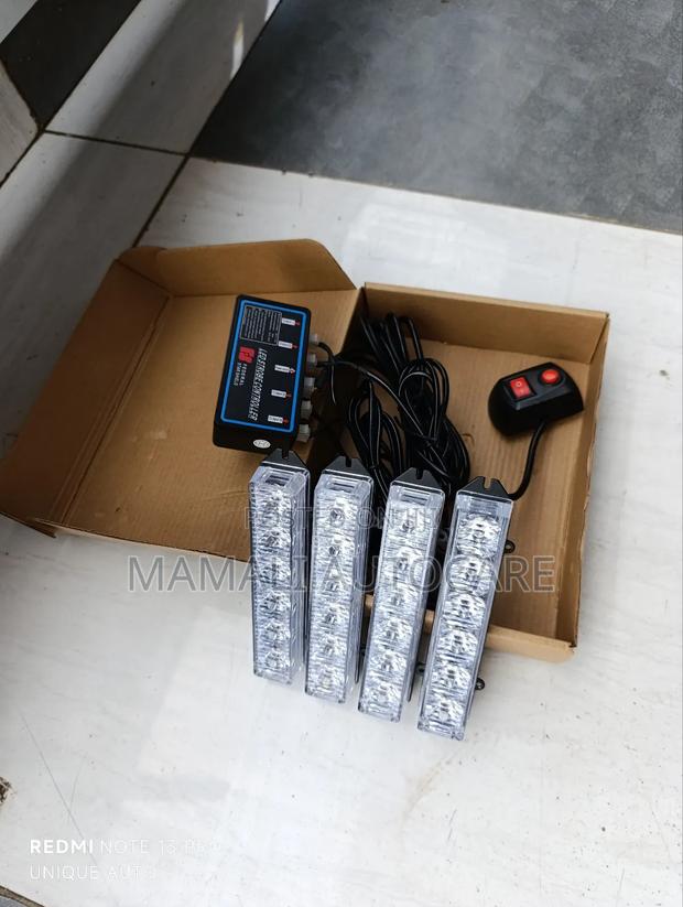 Vip Red Blue Grill Lights Universal Car Led Front Accessory - main view