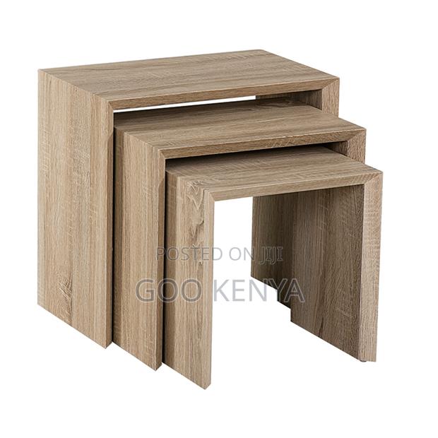 Coffee Table; Smooth Finish MDF Nesting Tables - main view