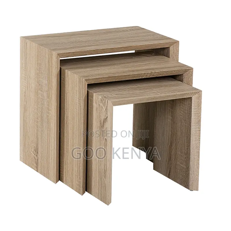 Coffee Table; Smooth Finish MDF Nesting Tables