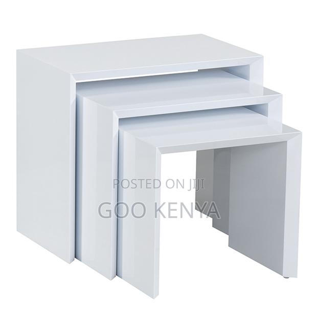 Coffee Table; Smooth Finish MDF Nesting Tables - thumbnail 3