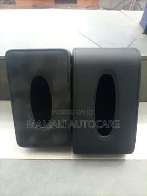 Premium Leather Car Serviette Holder Convenient Tissue Storage
