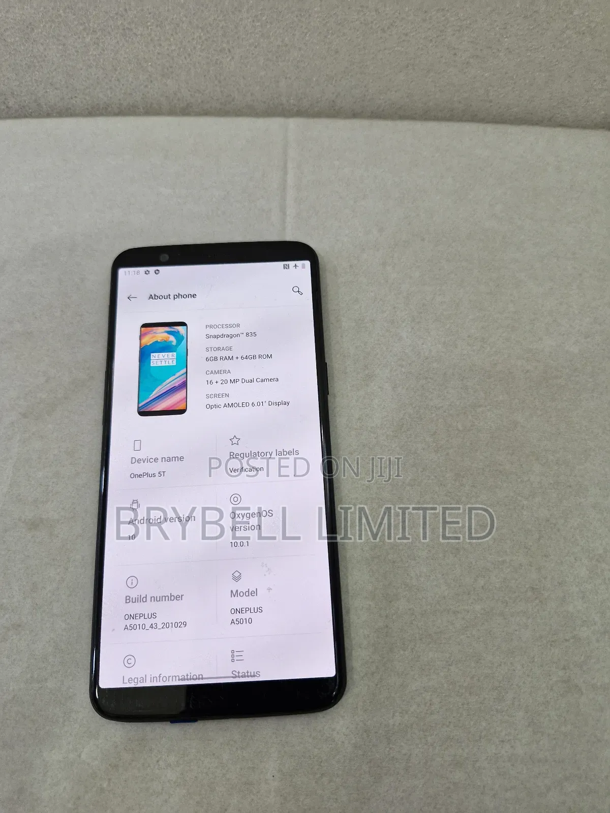 OnePlus 5T 64 GB Gray