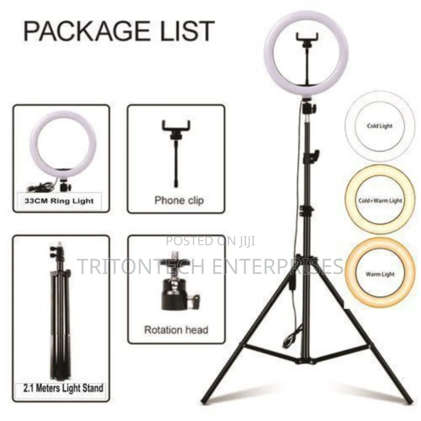 10 Inch Ringlight With Tripod Stand
